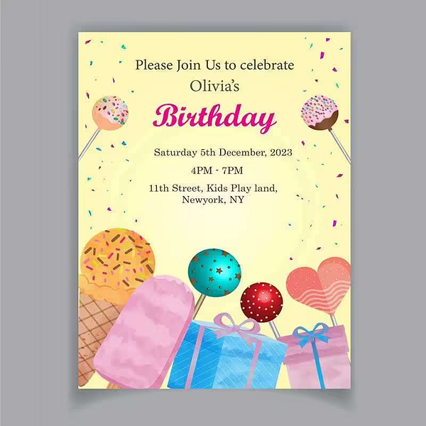 birthday invitation