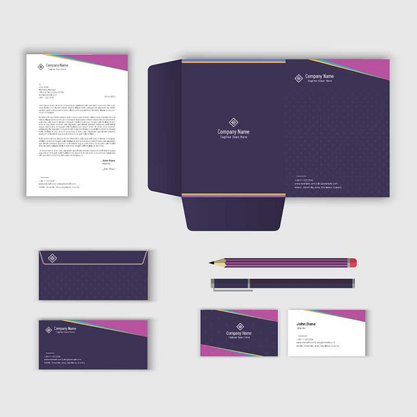 branding identity stationery set free